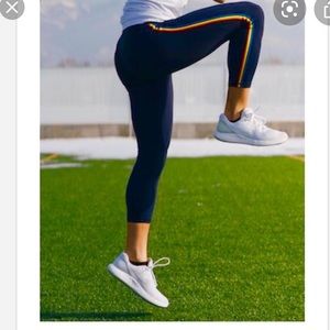 Zyia Rainbow Navy Luxe High Rise size S